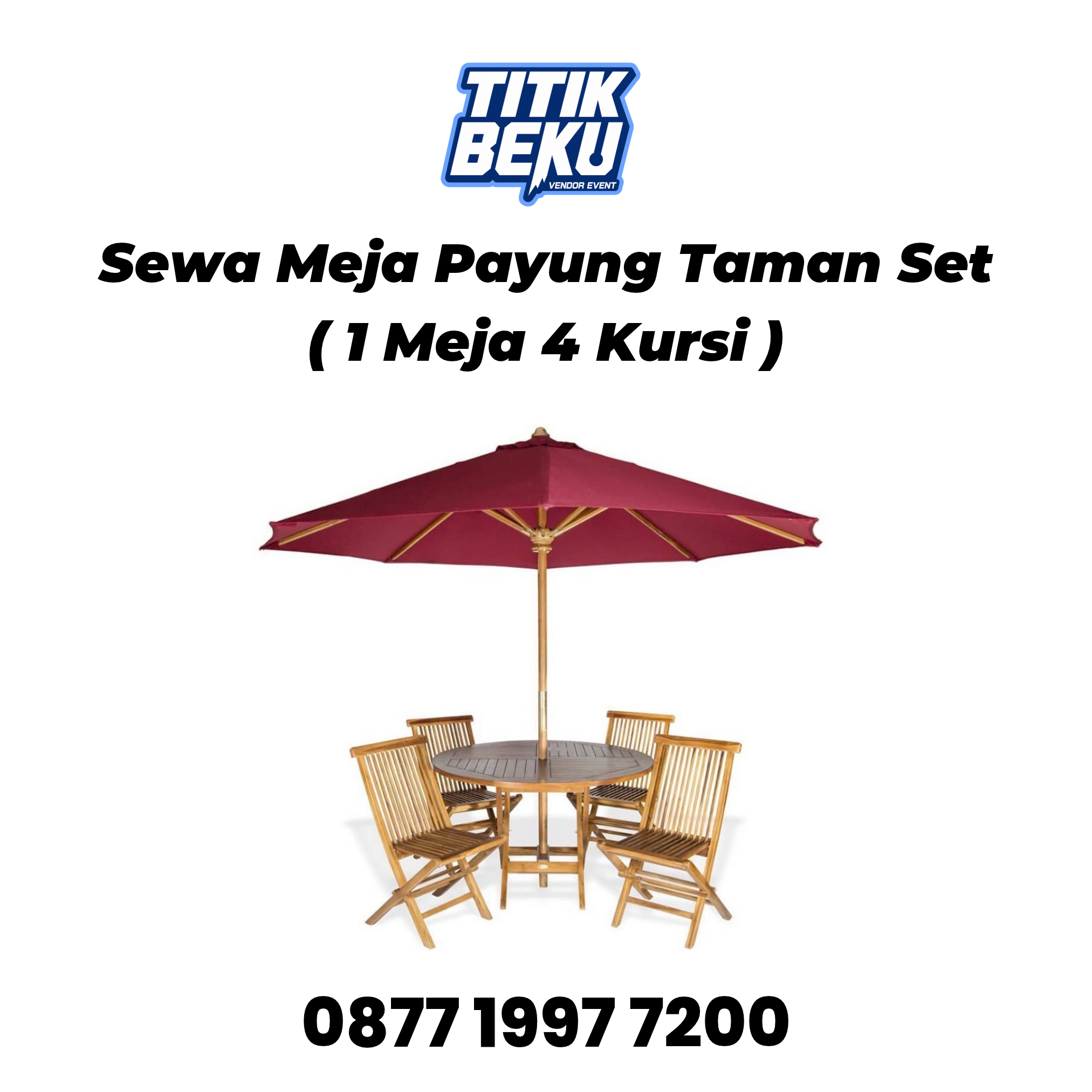 Meja Payung Taman Set