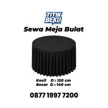 sewa meja bulat jogja
