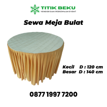 sewa meja bulat jogja